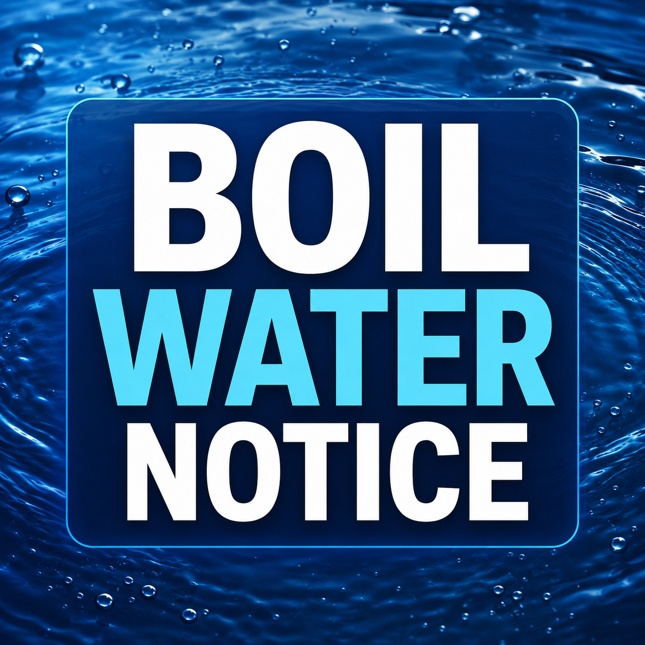 Boil Water Notice Boil Water Notice