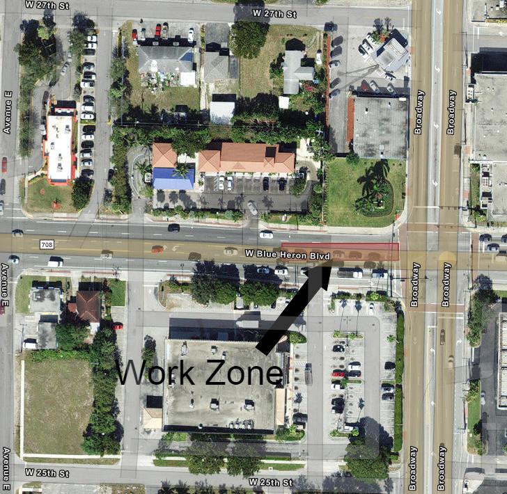 LANE CLOSURES NOTICE BLUE HERON BOULEVARD (Approaching Broadway Avenue) Starting: Monday, July 10, 2023 @ 8:00 PM Ending: Tuesday, July 11, 2023 @ 7:00AM Road Resurfacing – Prior Utility Repairs