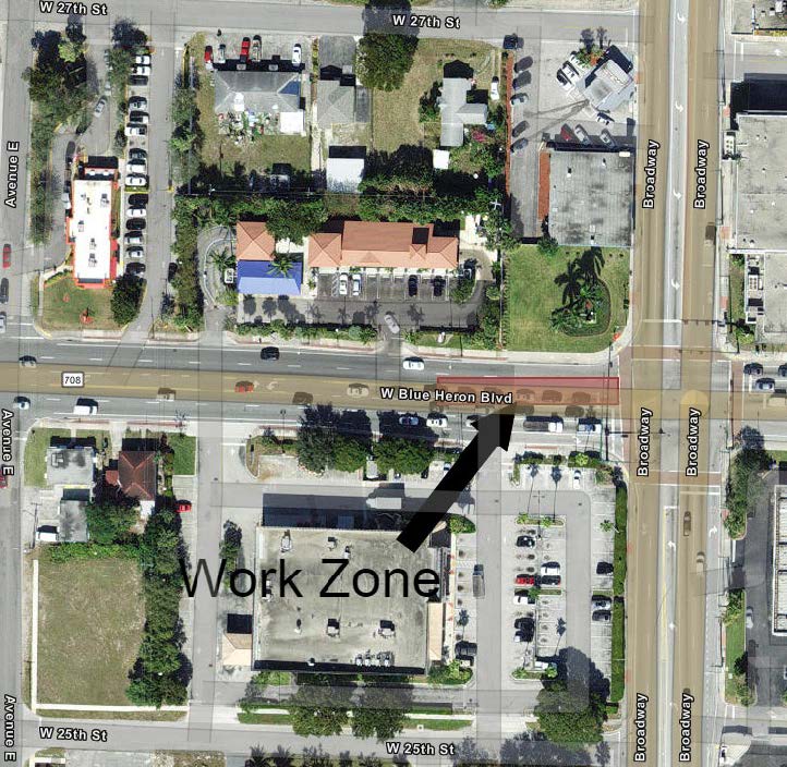 LANE CLOSURES NOTICE BLUE HERON BOULEVARD (Approaching Broadway Avenue) Starting: Wednesday, July 26, 2023 @ 7:00 PM Ending: Thursday, July 27, 2023 @ 6:00AM Note: Work may extend beyond schedule Road Resurfacing – Prior Utility Repairs