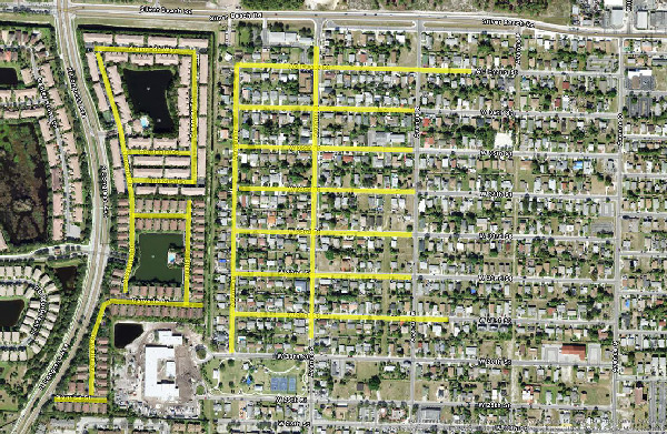 LANE CLOSURE NOTICE Please be advised that inspection of the sanitary sewer main will be conducted on Almanda Way, Oleander Ter, Gardenia Ct, Hibiscus Ln, Sonoma Dr, Scarletta Dr, Mirella Dr, Carvelle Dr, Sonrisa St, Avenue T, Avenue S, AC Evans St, W 36th St, W 35th St, W 34th St, W 33rd St, W 32nd St, & W 31st St. The inspections will take place from October 30th to Tuesday November 7th between the hours of 8 AM – 4 PM and will involve periodic lane closures around the sanitary sewer manholes. We apologize for any inconvenience this may cause you and thank you in advance for your cooperation.