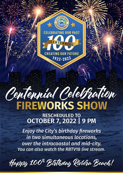Centennial Fireworks on Oct. 7