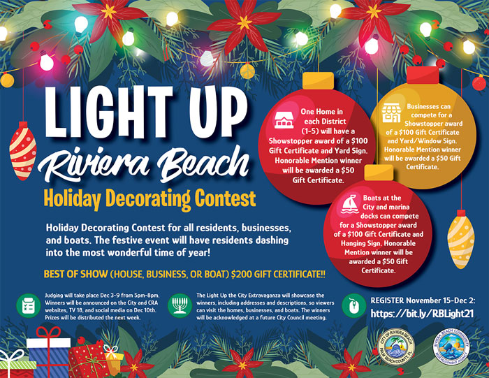 Light Up Riviera Beach Holiday Contest
