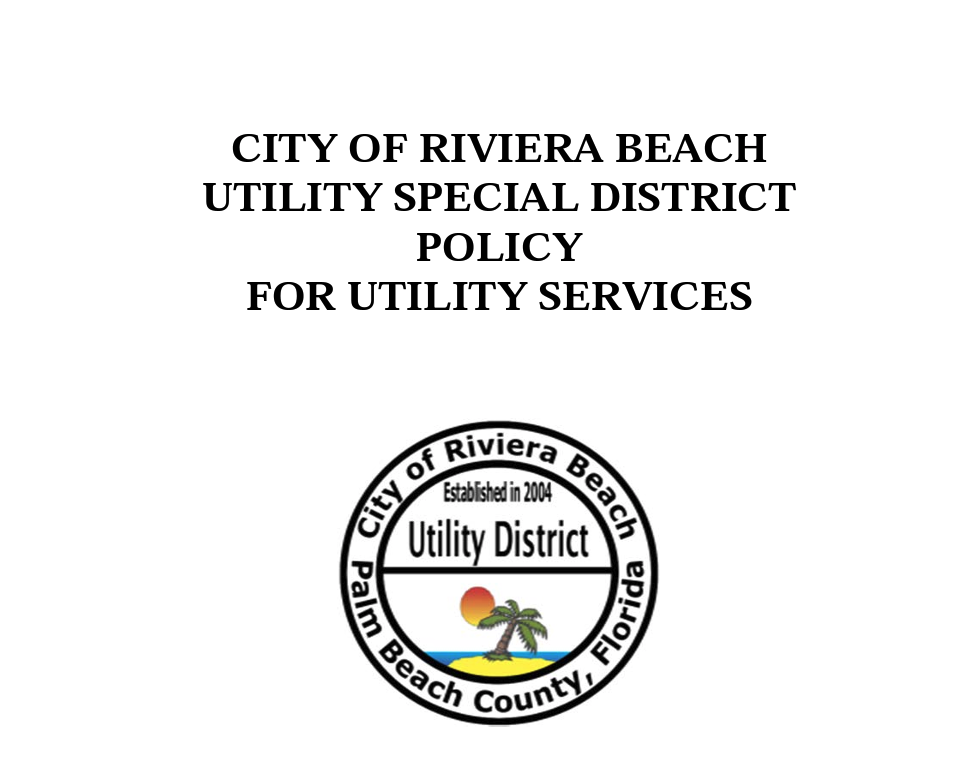 Utility District Policy For Utility Services