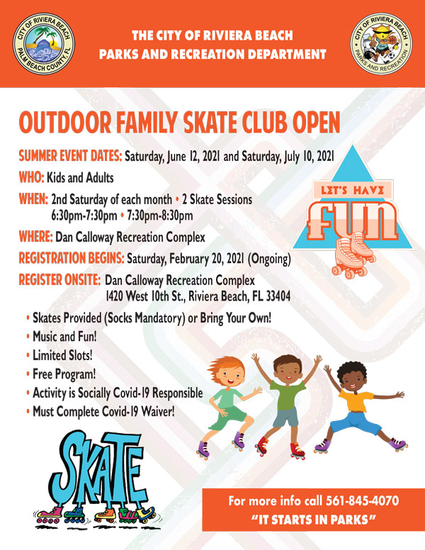 OUTDOOR FAMILY SKATE CLUB OPEN