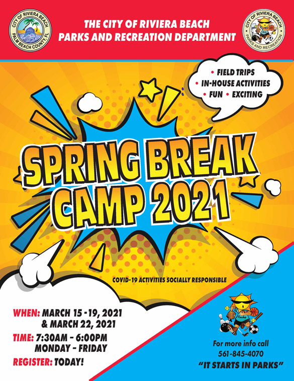 Spring Break camp 2021 March 22 7:30Am-6:00pm