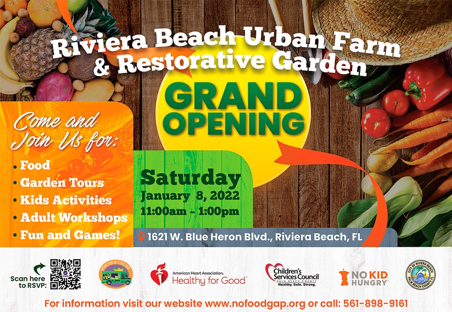 unveiling its Riviera Beach Urban Farm and Restorative Garden