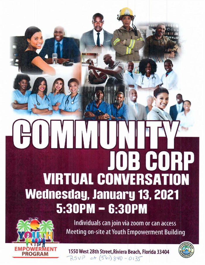 The Rivera Beach Youth Empowerment Program (RBYEP) is continuing its efforts at community uplift through the young with this discussion today